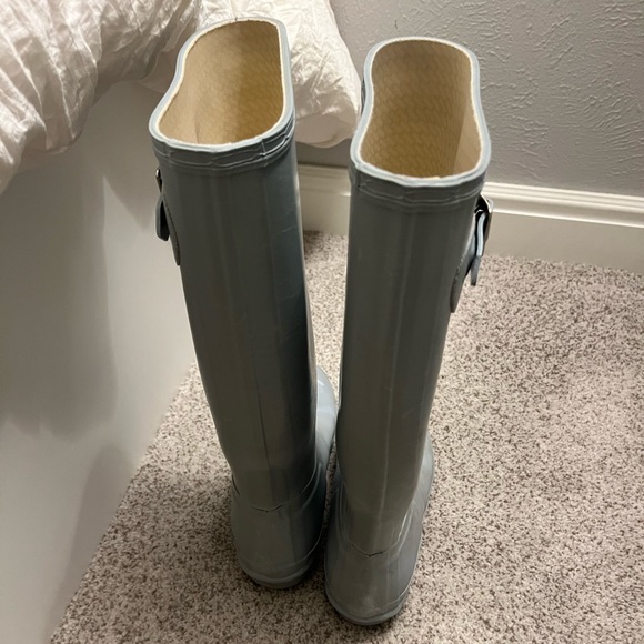 Light Blue Hunter Rain Boots - Picture 3 of 5
